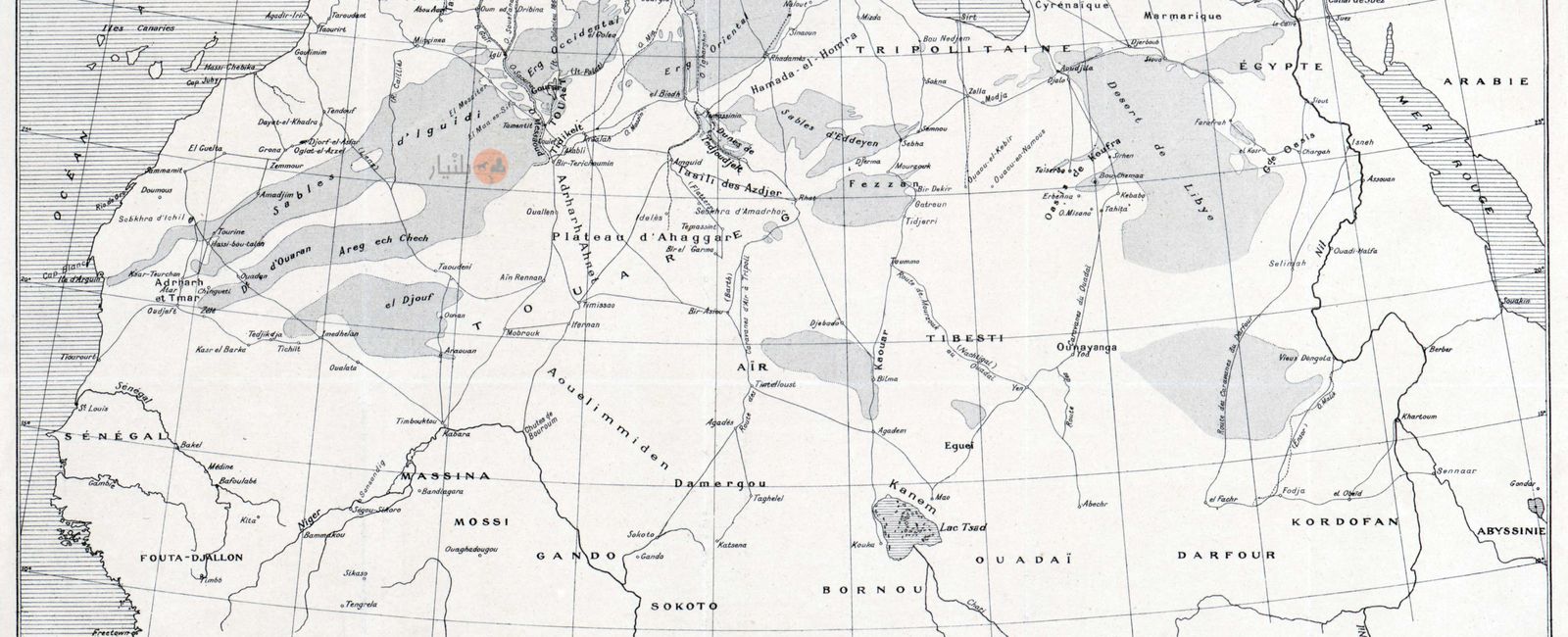 غرب إفريقيا سنة 1889 - طرق الصحراء