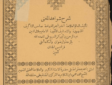 شرح شواهد المغني