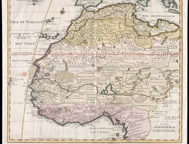 غرب إفريقيا سنة 1707 للفرنسي ويليام ديليسل